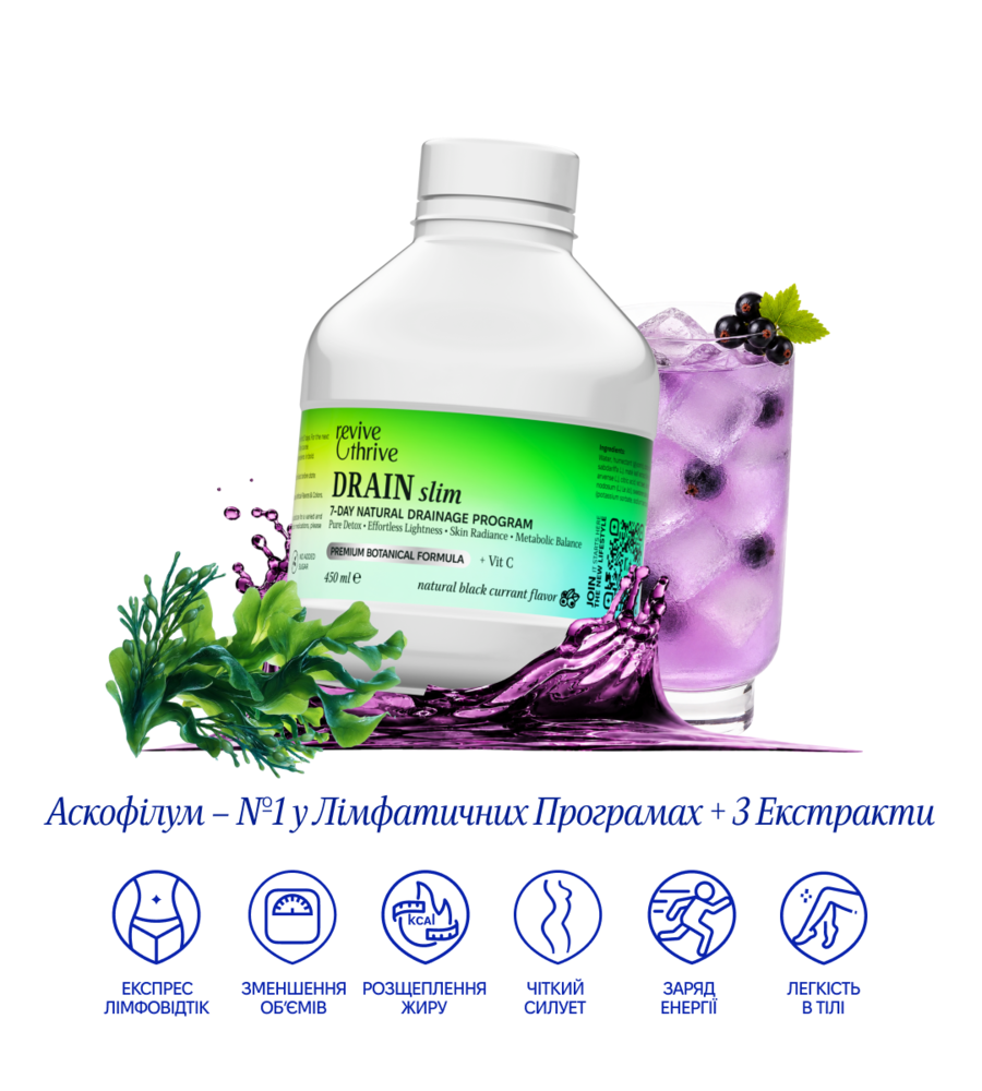 DRAIN slim — 7-денна дренажна програма від українського бренду Revive & Thrive
