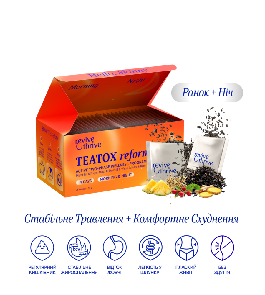 програма травлення+схуднення • TEATOX reform