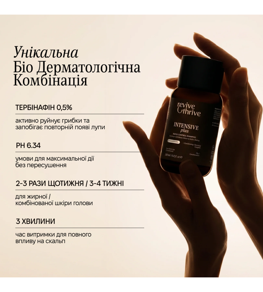 трихологічний шампунь з тербінафіном  • INTENSIVE plus